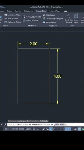 RESET TEXT #autocadtips #resettext #autocadtraining #autocaddimensions #sabeercad