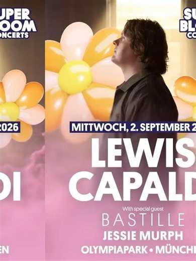 Lewis Capaldi kommt nach München! #superbloom #konzert #lewiscapaldi