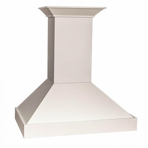 ZLINE 36" Ducted Wooden Wall Mount Range Hood in Cottage White (KBTT-36)