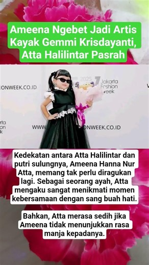 Ameena Ngebet Jadi Artis Kayak Gemmi Krisdayanti, Atta Halilintar Pasrah