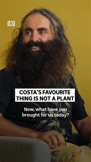 Costa's favourite thing is not a plant ❤️ Gardening Australia’s own Costa Georgiadis poses this week for Portrait Artist of the Year — Stream now on ABC iview | ABC Adelaide
