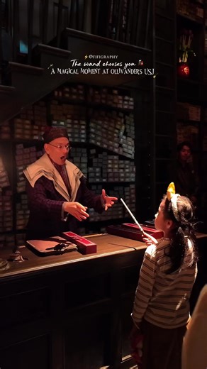 🪄 A little magic awaits at Ollivanders Wand Shop in USJ! 🚂 Step inside Ollivanders Wand Shop in the 🏰 The Wizarding World of Harry Potter at Universal Studios Japan and witness the moment every young witch or wizard dreams of… the wand choosing the wizard! 🥹⚡️ 🧹This intimate, interactive show recreates the famous wand ceremony from the Harry Potter series 😍 complete with flickering lights, flying boxes, and that spine-tingling magical moment. One lucky visitor may even be chosen for the ex