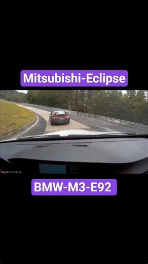 Mitsubishi Eclipse in a rush of acceleration after the carousel