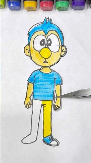 Sprunki oc Sleepy Bird Pocoyo Phase 2 Human Version #papercraft #sprunki #incredibox #shorts