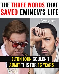 Sir Elton John was the only one who knew exactly what Eminem was going through. How did Elton save Eminem's life? | Goalcast