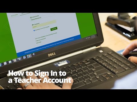 How to Sign In to a Teacher Account (Classic Version)
