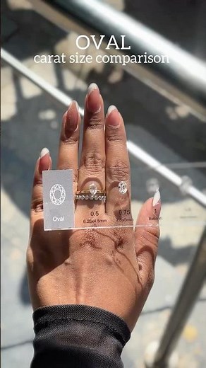 ✨ Oval Diamond Carat Size Comparison | Fiona Diamonds Lab-Grown Solitaires 💍 #diamond