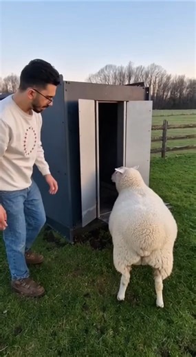 This Graphite Machine Shears a Sheep Flawlessly! #sheep #shortsviral #farming #animals #sheepshearin
