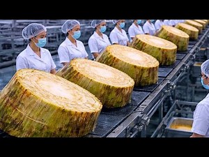 Inside Factory: How Banana Tree Trunks Are Processed | Full Process