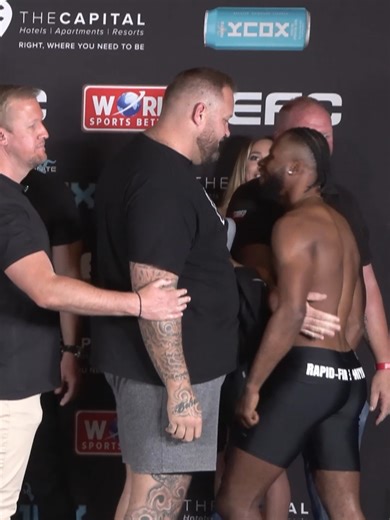 99K views · 988 reactions | The staredowns for EFC 128 got heated!  | EFC | Facebook