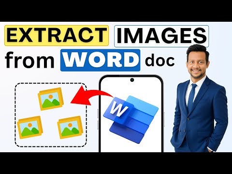 How to Extract & Save Images from Word Document in Mobile | Download Photos from Word File
