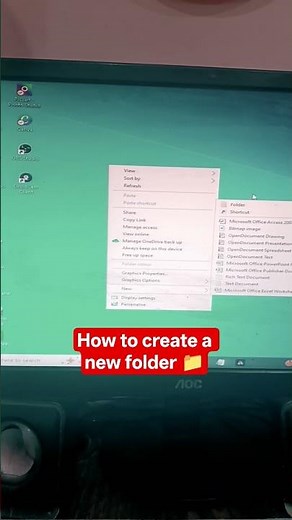How to Create a New Folder on PC 📁 | Windows 10/11 Quick Trick #Shorts