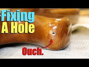 How To Repair A Chip in a Guitar Finish - Vintage Vantage VP Bass