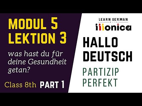 Partizip perfekt - Was hast du für deine Gesundheit getan?| part 1 | Module 5 lesson 3 | 9999376799