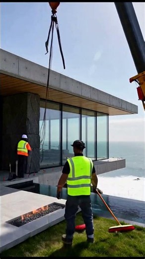 THIS HOUSE SHOULDN’T BE POSSIBLE! 😱 (Cliff House Construction Timelapse)