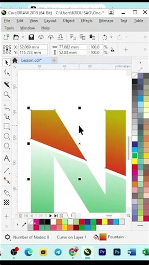 Coreldraw #trip #vector #lesson #practice #shorts lesson.