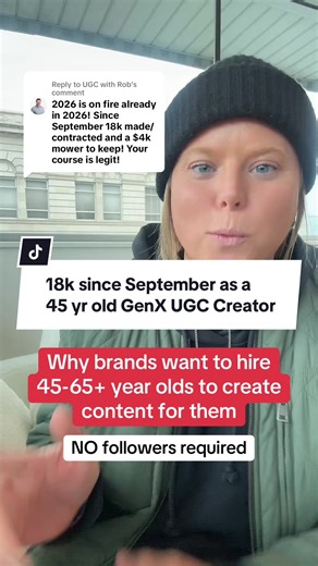 Replying to @UGC with Rob SO stoked for you!!! 👏🏻👏🏻 40 and over UGC Creators for the win