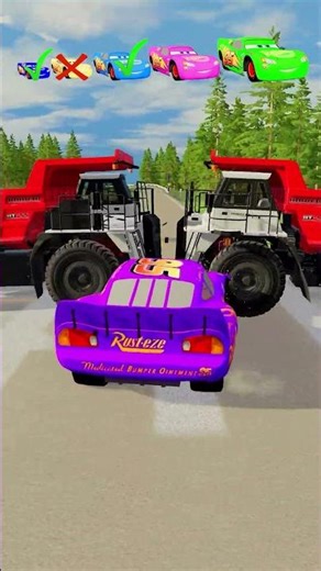 Big & Small Cars vs Big Car #beamngdrive #shorts