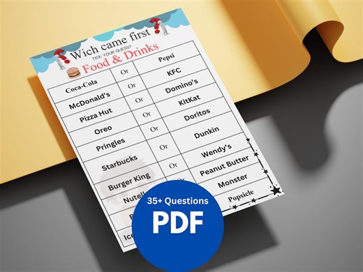 Which Came First Printable Trivia Game, Printable Icebreaker Activity, Family Game Night Printable, Quiz, Office Games, Age Game, PDF - Etsy Canada