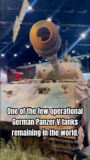 One of the few operational German Panzer V tanks remaining in the world. #history #ww2history #ww2