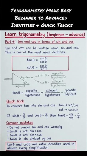 Trigonometry Made Easy | Beginner to Advanced | Identities & Quick Tricks#trignometry