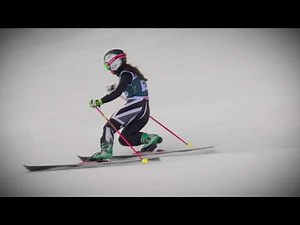 Meidjo 2.1 telemark binding on the race with Jasmin Taylor - The M equipment