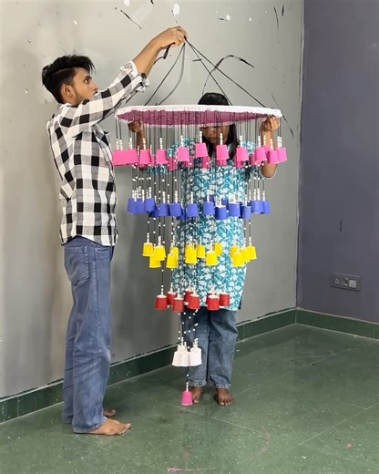 6.2M views · 32K reactions | Party Ceiling Decor at Home using paper Cups #Jhumaar #crafts #DIY | Deep's CRAFT | Facebook