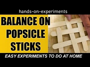 Science Experiments - Balance with popsicle sticks