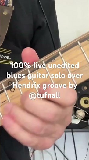 Hendrix “ Red House” groove blues guitar solo 100% live by pro guitarist improvised ‪@jimihendrix‬