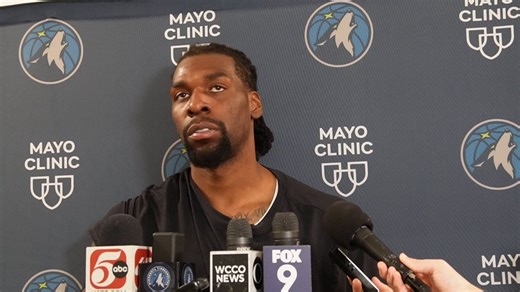 Asked Naz Reid about Jaden McDaniels' comments about Denver not having any good defenders and why that's a way Jaden tries to motivate himself."I mean, he's guarding the best player every night. So I think for him it's kind of a mentality thing, just to keep himself engaged, keep himself going... It's probably just for his own good. Everybody has their own techniques and intangibles that keep themselves inside the game. And I think that's one of them for him."