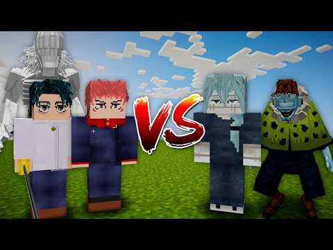 Yuji Itadori (Shibuya) and Yuta Okkotsu vs Mahito and Jogo