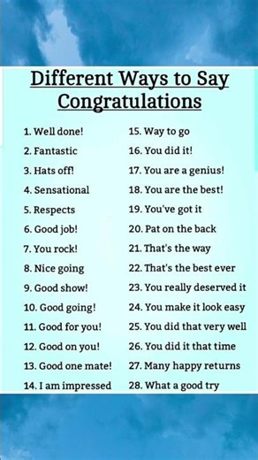 Different Ways to Say Congratulations | Shwet Kumar