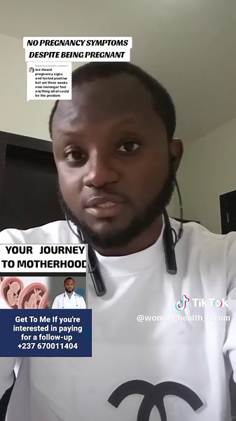 Replying to @proice16 #pregnancysymptom #pregnancytest Understanding the Absence of Pregnancy Symptoms: What Expectant Mothers Need to Know Pregnancy is a unique experience for every woman, and the presence or absence of symptoms can be a significant concern. While some women may experience severe morning sickness, fatigue, and mood swings, others may sail through their pregnancy with minimal or no symptoms at all. In this article, we'll explore the potential implications of not experiencing pre