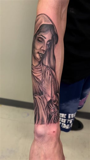 First Virgin Mary Tattoo Experience