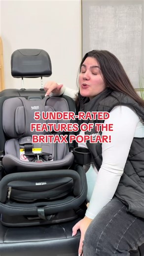 5 under-rated features of the Britax Poplar Convertible Car Seat that you probably didn’t know about 👀 If you’re researching the safest convertible car seat in Canada for 2026, this is one you need to look at — especially while it’s on sale. Here’s what makes the Britax Poplar stand out: ✔️ V-Shaped Tether System – Designed to slow and reduce forward motion in a crash. It even stores neatly on the seat when not in use so it’s not dangling everywhere. ✔️ ClickTight Installation – One of the easi