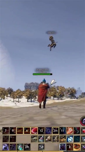 Flying hacker doing a crate run - Ashes of Creation