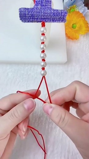 📿 DIY Pearl Bracelet Knotting & Quick Braiding Tutorial