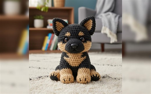 German Shepherd - German Shepherd Crochet Pattern, Puppy Pattern, Amigurumi Dog, Crochet Puppy, Crochet Tutorial, Crochet Dog, PDF - Etsy