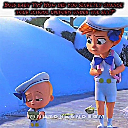 "Boss baby Tim How did you secretly"]👶 change your school uniform The Boss baby 2 Movie edit#shorts