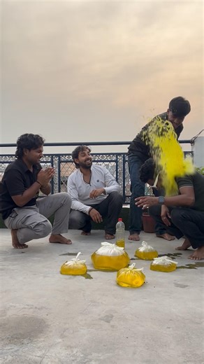 Battle flip with water polythene😱🤣#shorts #games #viral #comedy #funny #bottleflip #challange