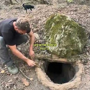 Built a Tree Stump Shelter in 1 Day - SurvivalChallenge! 63