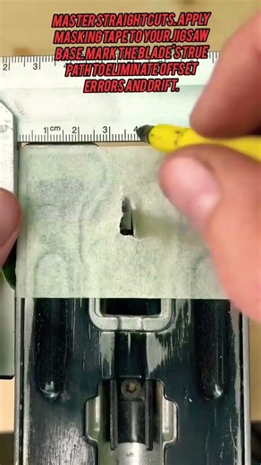 The Secret To Perfectly Straight Jigsaw Cuts#WoodworkingTips #JigsawHack#DIYWorkshop #ToolHacks#wood