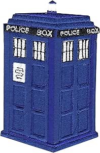 Police Telephone Booth Patch Call Box Iron On Embroidered