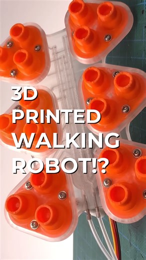A 3D-printed robot that walks with just air?? 🤯🤖💨No wires, no circuits, just pure cool science. . . . . . Video Credit: soiboi studio | 3Dnatives