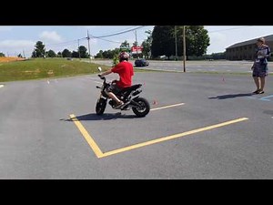TAKING MOTORCYCLE TEST ON A HONDA GROM/ MSX125
