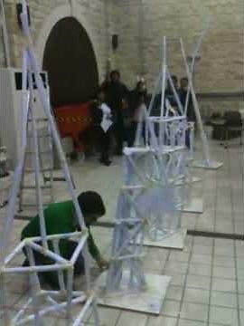 Paper tower building at the Cyprus University of Technology (Year 1 Team E)