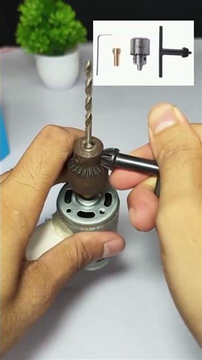 DIY Mini Drill with DC Motor | Build a Powerful Micro Drill for Home Projects 🔌