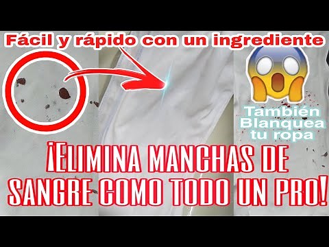 HOW TO REMOVE BLOOD STAINS EASY AND FAST, HOW TO WASH CLOTHES WITH BLOOD, HOW TO WHITEN CLOTHES EASI