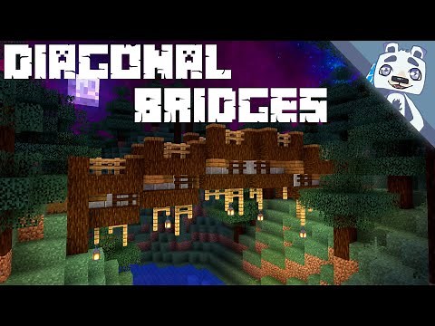 How To Build Diagonal Bridges In Minecraft