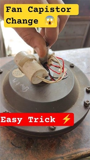 Fan Slow Problem Fix ⚡ | Capacitor Change Guide | Capistor change | Fan Slow chal raha hai #shorts